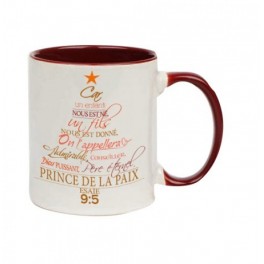 "MUG bordeaux - Car un enfant nous est né" "MUG bordeaux - Car un enfant nous est né"