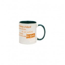 "MUG vert foncé - cherchez d'abord ..." "MUG vert foncé - cherchez d'abord ..."