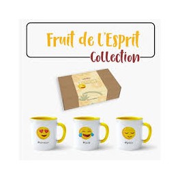 "Lot de 3 MUGS - Fruit de l'Esprit" No 2