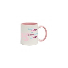 "MUG rose - C'est dans le calme ..." "MUG rose - C'est dans le calme ..."