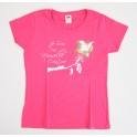 T-Shirt rose - "Je suis une nouvelle créature" taille S
