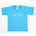 "T-shirt enfant bleu "God is good" taille 3-4 ans