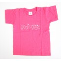"T-shirt enfant rose "God is good" taille 3-4 ans